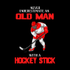 Old Man Hockey Gift Idea For Hockey Lovers Pin Official Hockey Gifts Merch