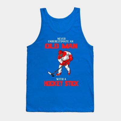 Old Man Hockey Gift Idea For Hockey Lovers Tank Top Official Hockey Gifts Merch