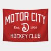 Motor City Hockey Club Tapestry Official Hockey Gifts Merch