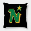 Defunct Minnesota North Stars Hockey 1991 Throw Pillow Official Hockey Gifts Merch