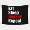 Eat Sleep Hockey Repeat Tapestry Official Hockey Gifts Merch