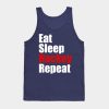 Eat Sleep Hockey Repeat Tank Top Official Hockey Gifts Merch