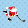 Hockey Christmas Skating Santa Pin Official Hockey Gifts Merch