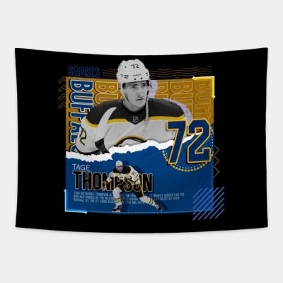 Tage Thompson Hockey Paper Poster Sabres Tapestry Official Hockey Gifts Merch