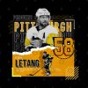 Kris Letang Hockey Paper Poster Penguins Throw Pillow Official Hockey Gifts Merch