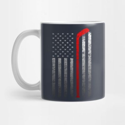 Hockey Stick American Flag Vintage Player T Shirt Mug Official Hockey Gifts Merch