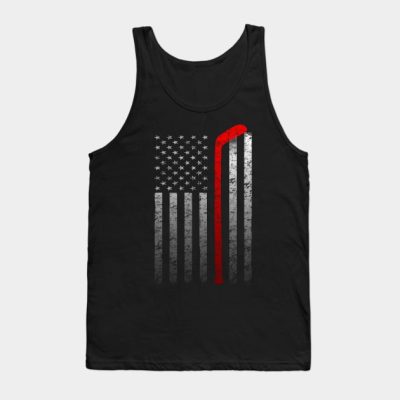 Hockey Stick American Flag Vintage Player T Shirt Tank Top Official Hockey Gifts Merch