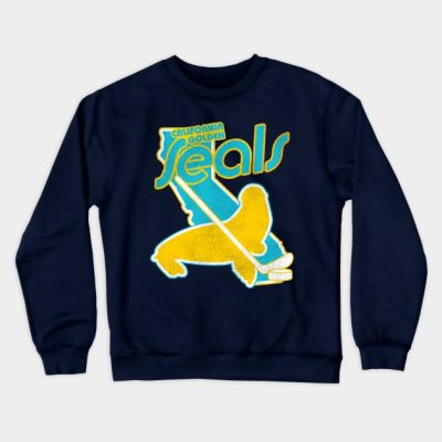 Defunct California Golden Seals Hockey Team Crewneck Sweatshirt Official Hockey Gifts Merch