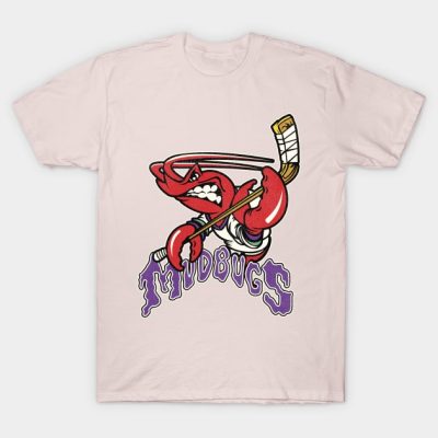 Defunct Bossier Shreveport Mudbugs Hockey Team T-Shirt Official Hockey Gifts Merch