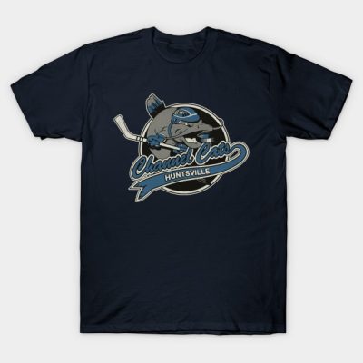 Defunct Huntsville Channel Cats Hockey Team T-Shirt Official Hockey Gifts Merch