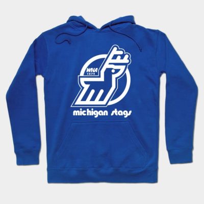 Defunct Michigan Stags Hockey Hoodie Official Hockey Gifts Merch