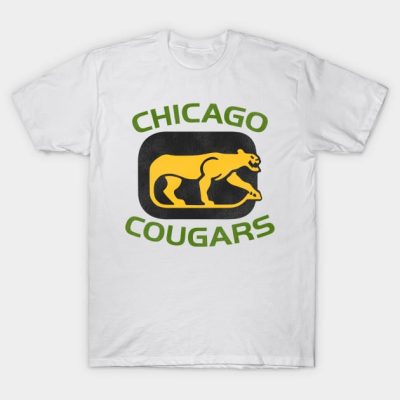 Defunct Chicago Cougars Hockey Team T-Shirt Official Hockey Gifts Merch