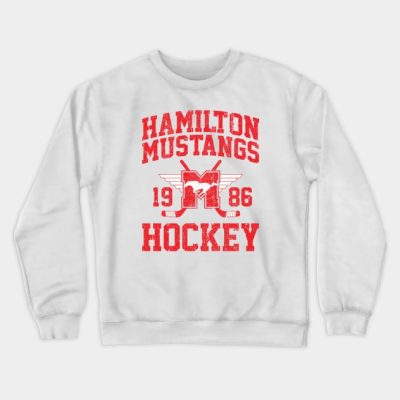 Hamilton Mustangs Hockey Variant Crewneck Sweatshirt Official Hockey Gifts Merch