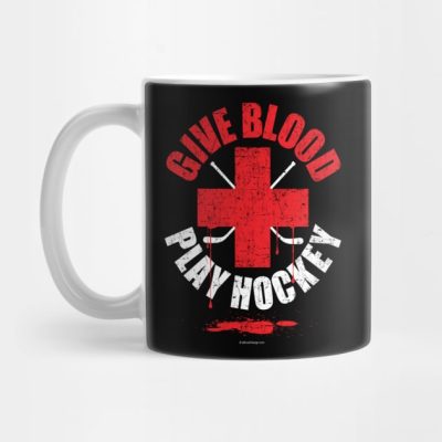 Give Blood Play Hockey Mug Official Hockey Gifts Merch