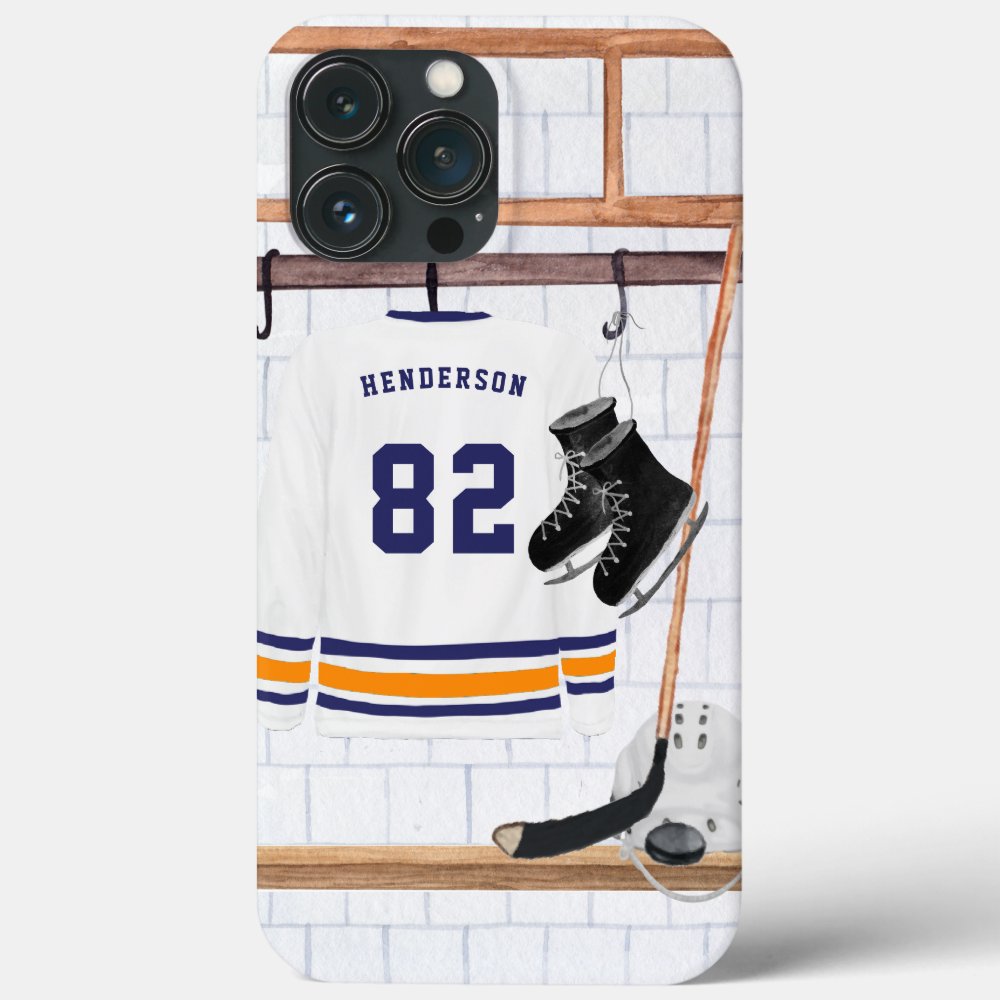 blue and orange ice hockey monogram jersey case mate iphone case re024e597fd834204a55a7669ddcafb91 cilpa 1000 - Hockey Gifts