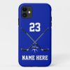 blue and white tough ice hockey player phone cases r39700aa6e8bf462a87bd6f715942d2b8 09h4k 1000 - Hockey Gifts