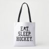 eat sleep hockey hockey lovers tote bag rf760deeecbe94672a3b260c801951b3b 6kcf1 1000 - Hockey Gifts