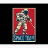 Astronaut Playing Ice Hockey - Space Team Tapestry Official Hockey Gifts Merch