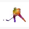 Hockey Skater In Watercolor Tapestry Official Hockey Gifts Merch