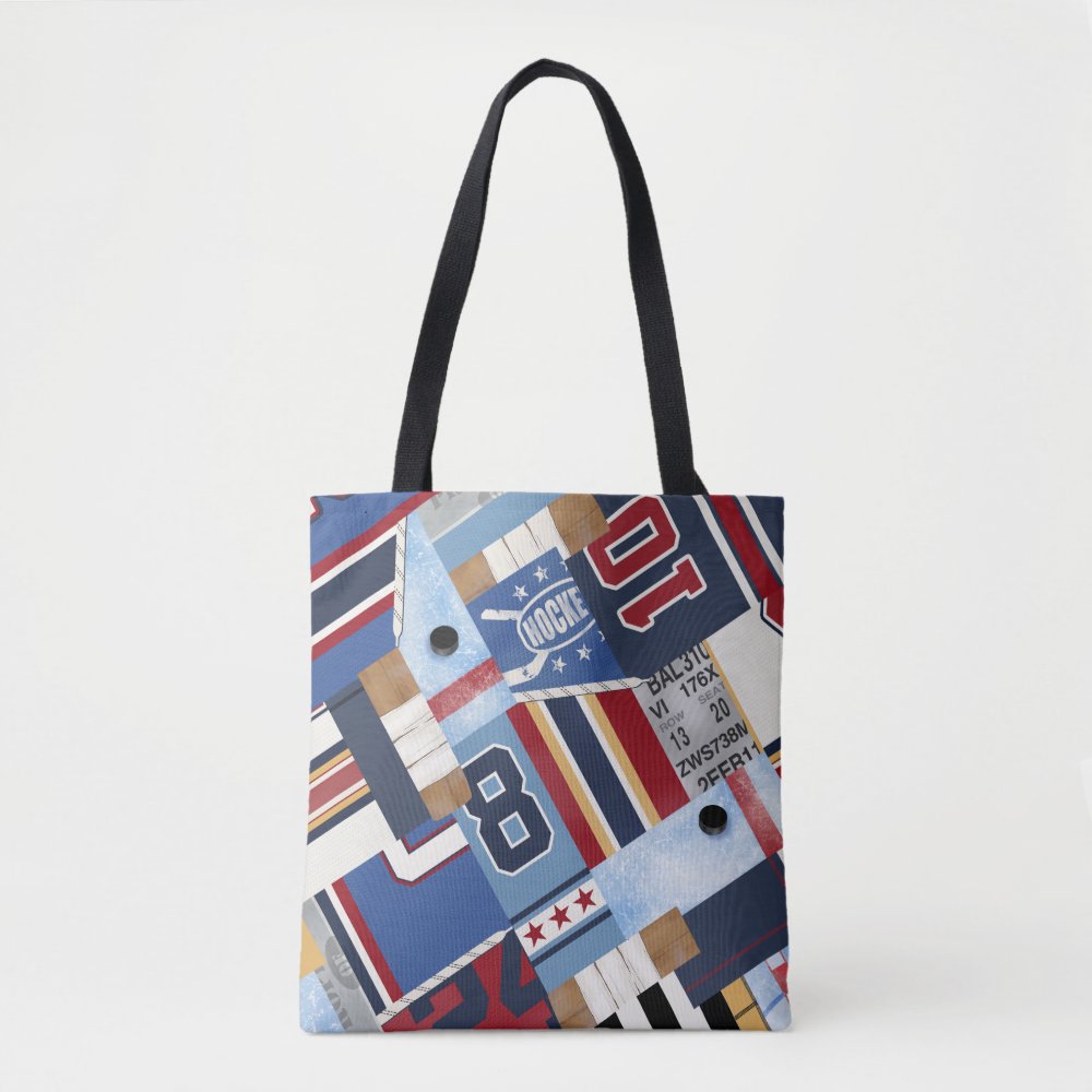hockey mom vintage old time ice hockey patchwork tote bag rca1974f2c6dd4473b0bf906284bb04d3 6kcf1 1000 - Hockey Gifts