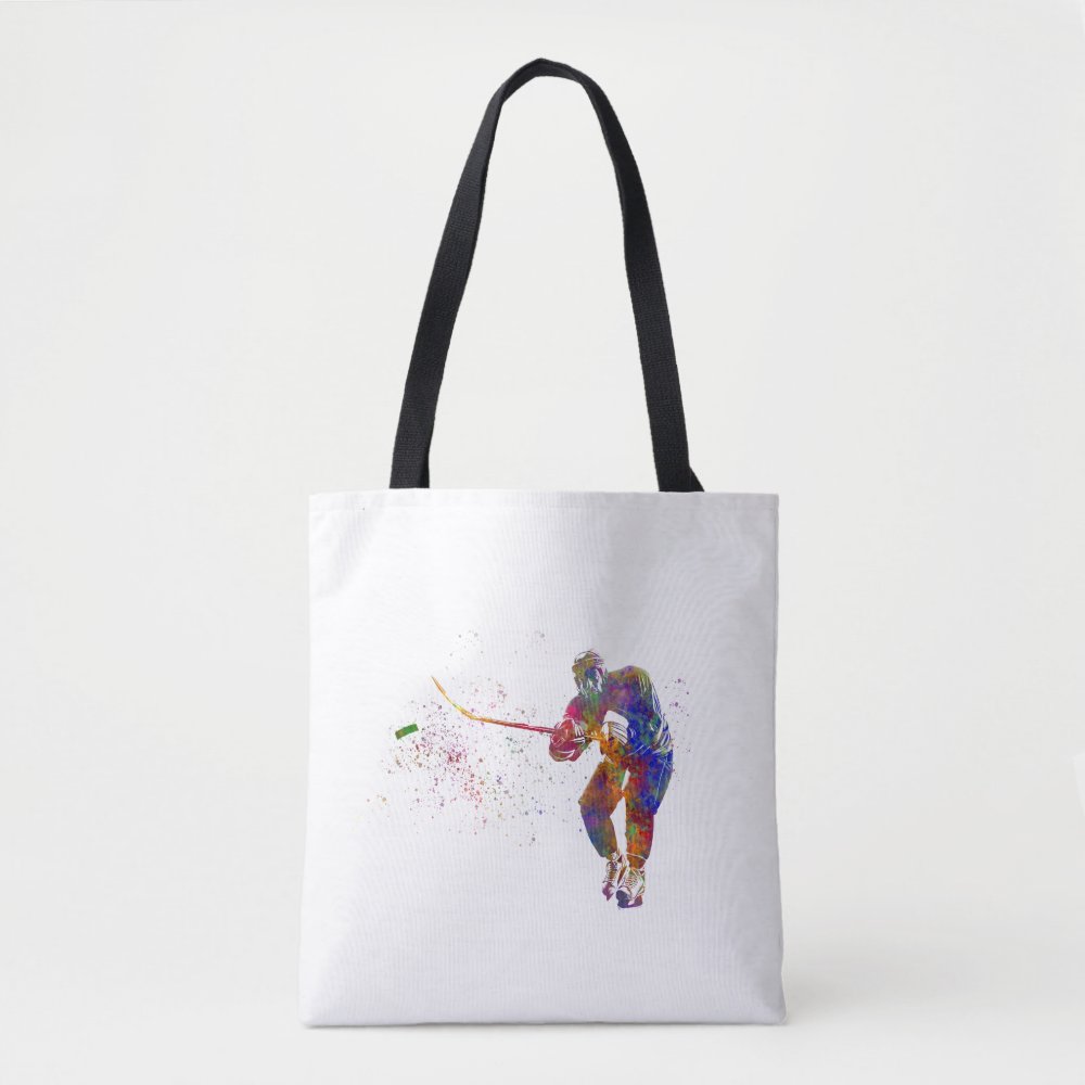 ice hockey player in watercolor tote bag rf425122f25e44ced91be231b3f226ad5 6kcf1 1000 - Hockey Gifts