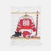 personalized red and white ice hockey jersey fleece blanket r001479d9ffd1450fb0a59cadd3b0c0ef zkhkh 1000 - Hockey Gifts