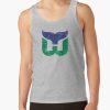 Hartford Whalers Distressed Logo - Defunct Hockey Team - 1979-1997 Expansion Team For Connecticut - Strike Up The Brass Bonanza Tank Top Official Hockey Gifts Merch