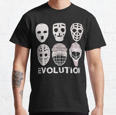 Hockey Goalie Mask Evolution T-Shirt Official Hockey Gifts Merch