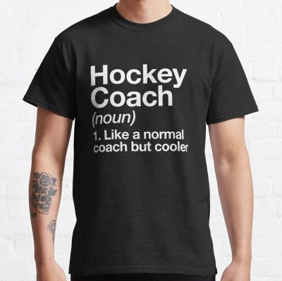 Hockey Coach Funny Definition Trainer Gift Design T-Shirt Official Hockey Gifts Merch