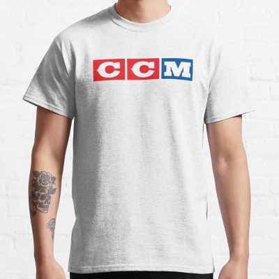 Ccm Retro Ice Hockey Logo 2 T-Shirt Official Hockey Gifts Merch