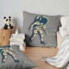 Astronaut Playing Ice Hockey Throw Pillow Official Hockey Gifts Merch