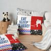 Ice Hockeyl Eat Sleep Gift For Ice Hockey Boy Throw Pillow Official Hockey Gifts Merch