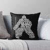 Hockey Goaltender Word Art Throw Pillow Official Hockey Gifts Merch