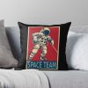 Astronaut Playing Ice Hockey - Space Team Throw Pillow Official Hockey Gifts Merch