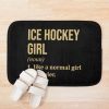 Ice Hockey Girl Definition In Gold Bath Mat Official Hockey Gifts Merch