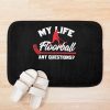 My Life Is Floorball Any Question? Unihockey Bath Mat Official Hockey Gifts Merch