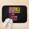 Level Of Hockey In Watercolor Bath Mat Official Hockey Gifts Merch