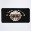 Eat, Sleep, Hockey, Repet Hockey Helmet With Cage Mouse Pad Official Hockey Gifts Merch