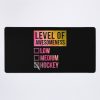 Level Of Hockey In Watercolor Mouse Pad Official Hockey Gifts Merch