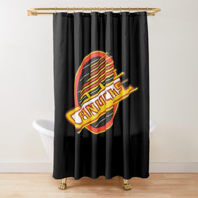 Vancouver Hockey - Retro Canucks Skate Shower Curtain Official Hockey Gifts Merch