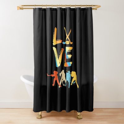 Icy Passion: Embracing The Hockey Love , Hockey Passion Unleashed Shower Curtain Official Hockey Gifts Merch