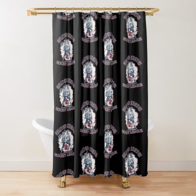 Usa Hockey United States Hockey League Shower Curtain Official Hockey Gifts Merch