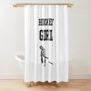 Hockey Girl Shower Curtain Official Hockey Gifts Merch