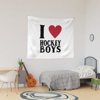 I Love Hockey Boys Tapestry Official Hockey Gifts Merch