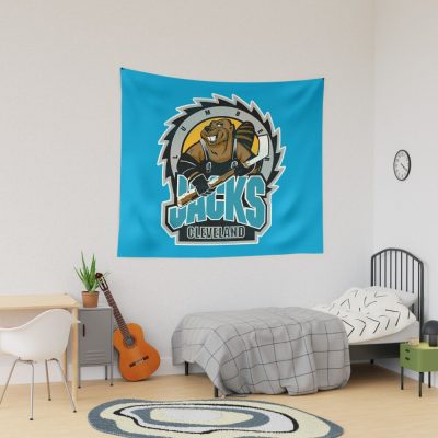 Cleveland Lumberjacks Retro Defunct Ice Hockey Tapestry Official Hockey Gifts Merch