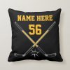 black yellow personalized hockey throw pillow r8a2896714ba441fd9e2959c61dcc79e5 6s309 8byvr 1000 - Hockey Gifts