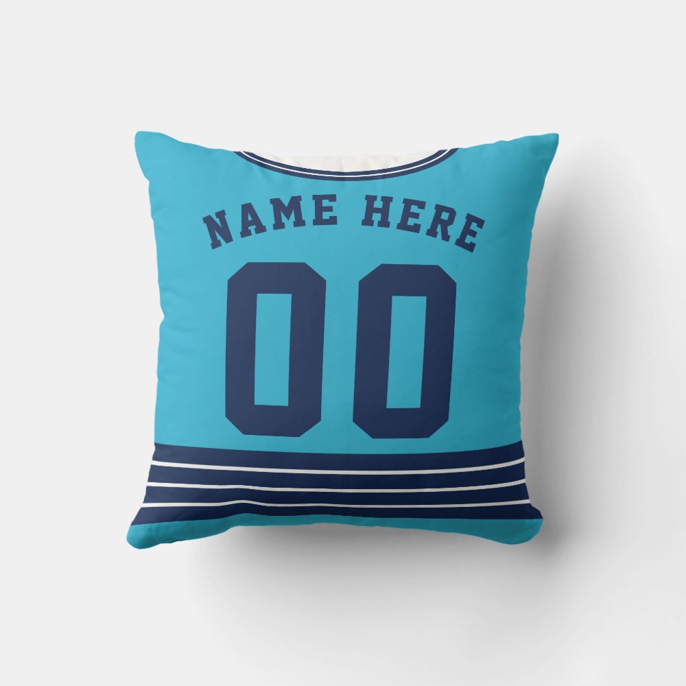 custom name number ice hockey blue jersey throw pillow r0bb599eca0e5410e930fe06b0921d68a 4gc2g 8byvr 1000 - Hockey Gifts