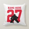 personalized custom hockey goalie name number red throw pillow r41f241aa0d3b456e86d33f7cfe0b1b2e 6sd91 8byvr 1000 - Hockey Gifts