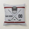 personalized hockey pillow gray black burgundy throw pillow rec2c78c41bc3415cbe9da8c987c171f3 6s309 8byvr 1000 - Hockey Gifts