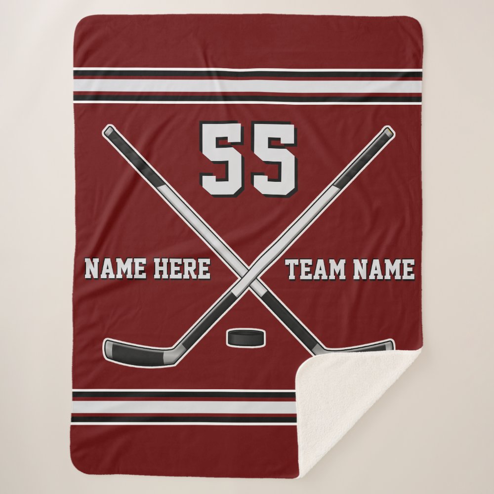personalized ice hockey blankets in your colors r1d0c5e89f17c48418f8734ed380474e2 ej3cv 1000 - Hockey Gifts